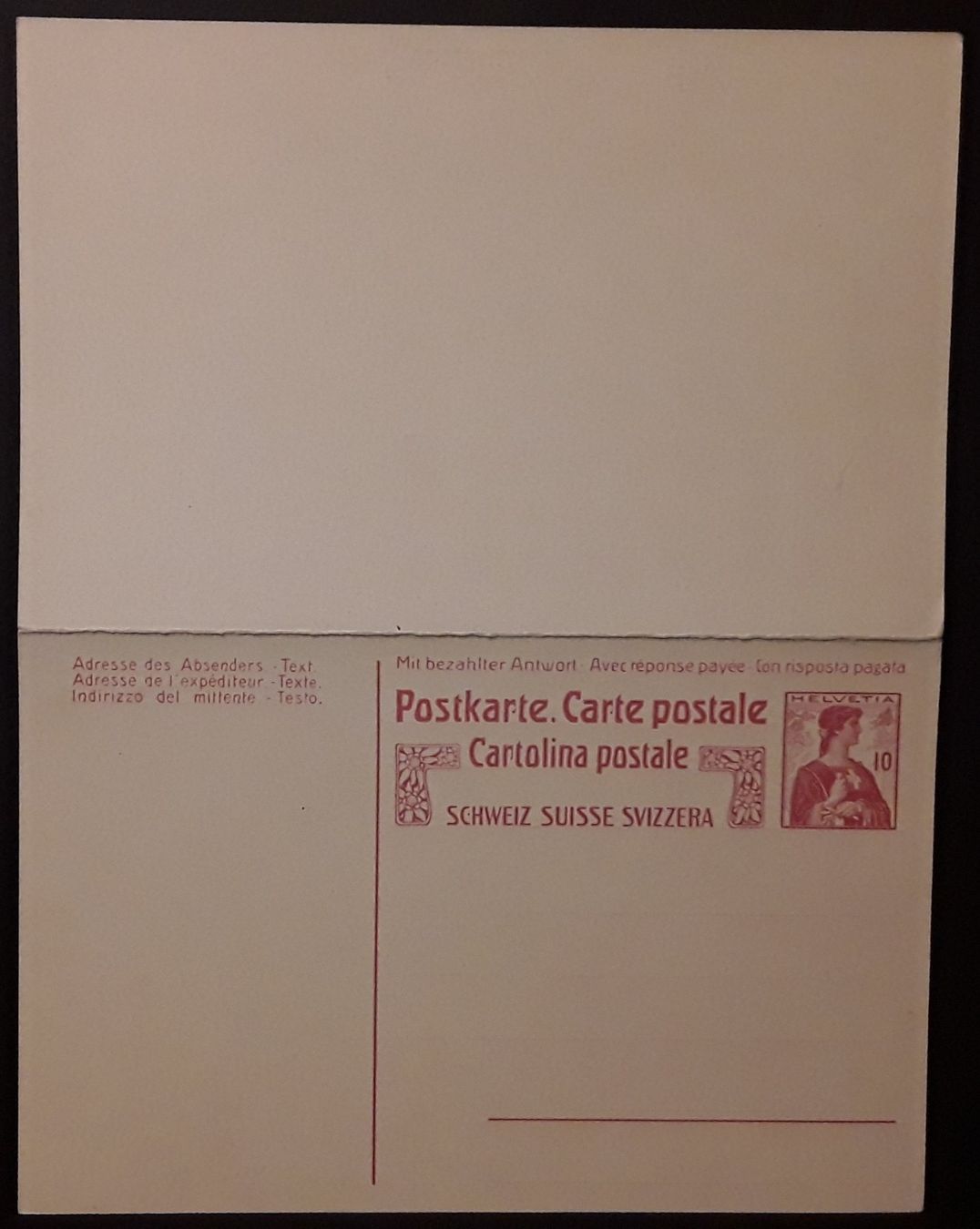 Cartoline postali: 3 Posrkarten mit Antwort ungelaufen – Usato da Walperswil venduto da Tcheidi 1