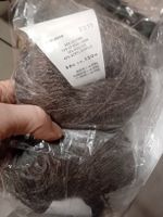 2x 50gr. Wolle Merino Leinen Viscose Acryl Grau 