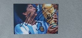 Autogramm Diego  Maradona
