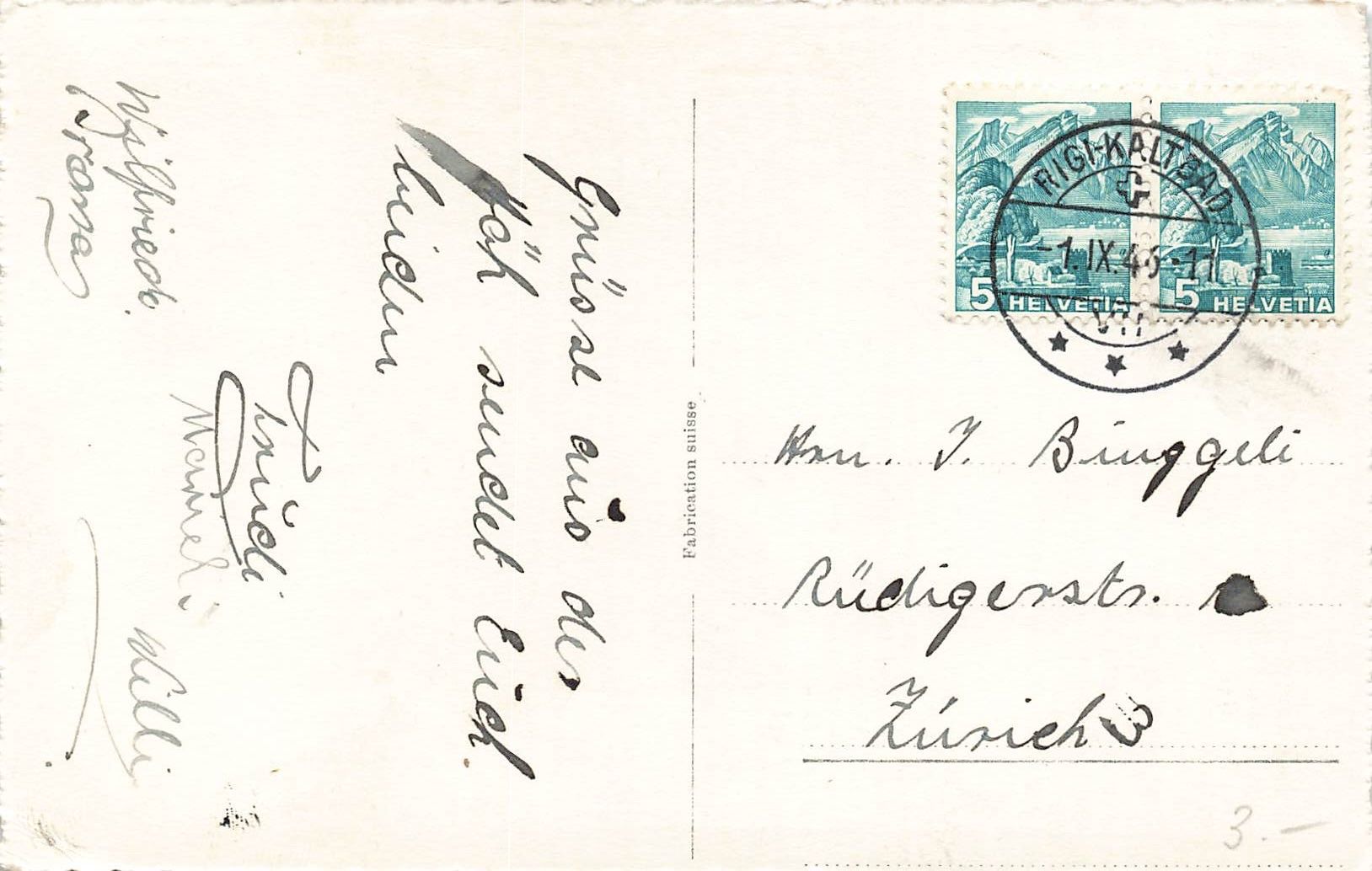Cartoline postali: Rigi Kulm (SZ) Rigi Bahn – Usato da Biasca venduto da Blenio71 1