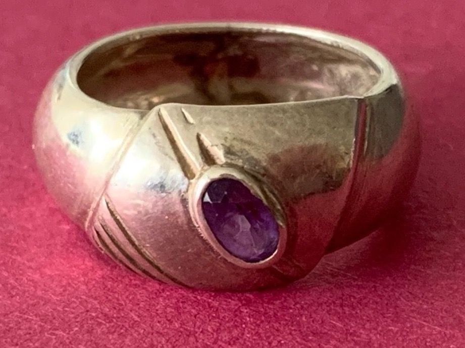 Bagues: Silberring bauchig TRANSFORMATION lila gr.53 – D'occasion à Dittingen par Bellevista