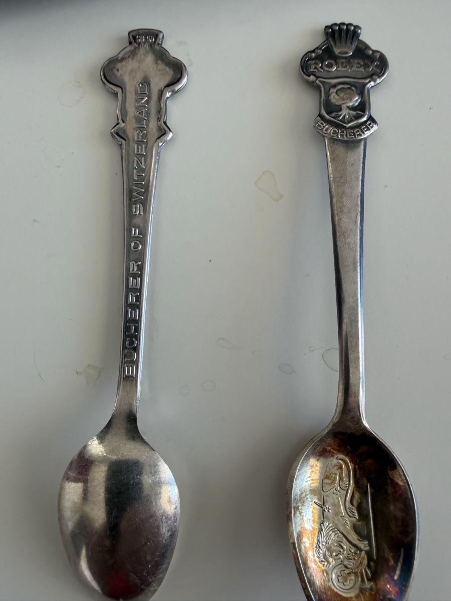 Cucchiai: Seltene Rolex Bucherer Löffel Silber – Usato da Hergiswil NW venduto da han_vq98 2