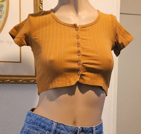 Top jaune moutarde VSSL, M