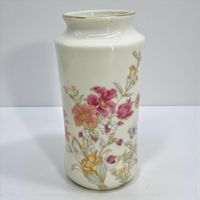 Vase vintage en porcelaine japonais SHIBATA motif floral