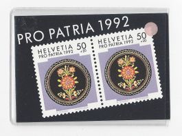 1992 Pro Patria Markenheftchen 4 "Keramikplatte" ERSTTAG