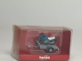 HR- Herpa Autoanhänger mi BMW RS 1100 beladen