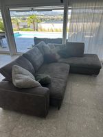 Polster-Garnitur Westwood in Stoff Deluxe anthrzit mit Kontr