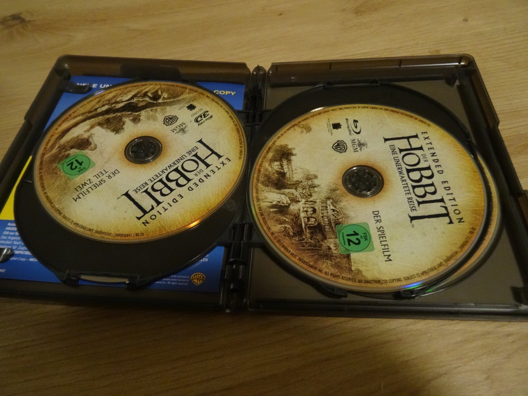 Alle DVDs: Der Hobbit - Eine unerwartete Reise Extended Edition Bluray – Gebraucht aus Olten von Disc-Verkauf 4