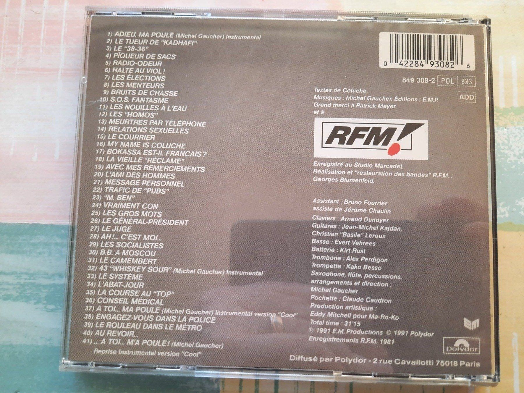 CDs: Cd Coluche - RFM – D'occasion à Pully par bro_n52j 1