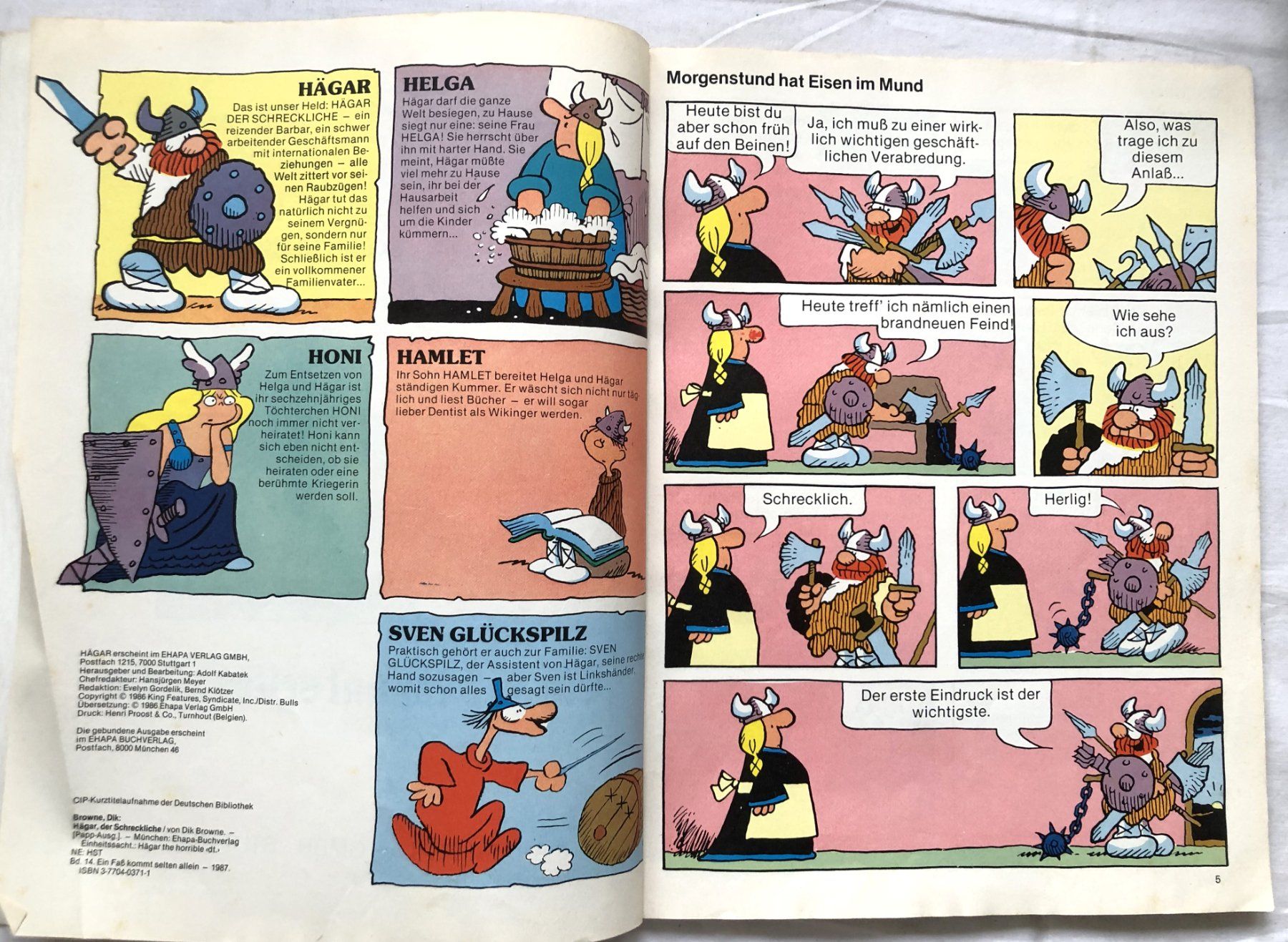 Fumetti: HÄGAR - DER SCHRECKLICHE - Bände 14 + 16 – Usato da Schaffhausen venduto da durruti 2