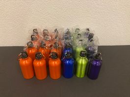 Restposten Trinkflaschen aus Alu, 24 Stück, 3dl, gemischt