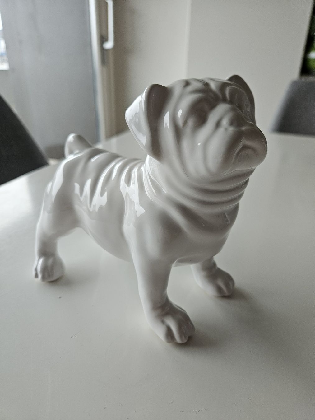 Tutte le decorazioni: Süsse Mops Figur aus Keramik, weiss – Usato da Cham venduto da Fischli84