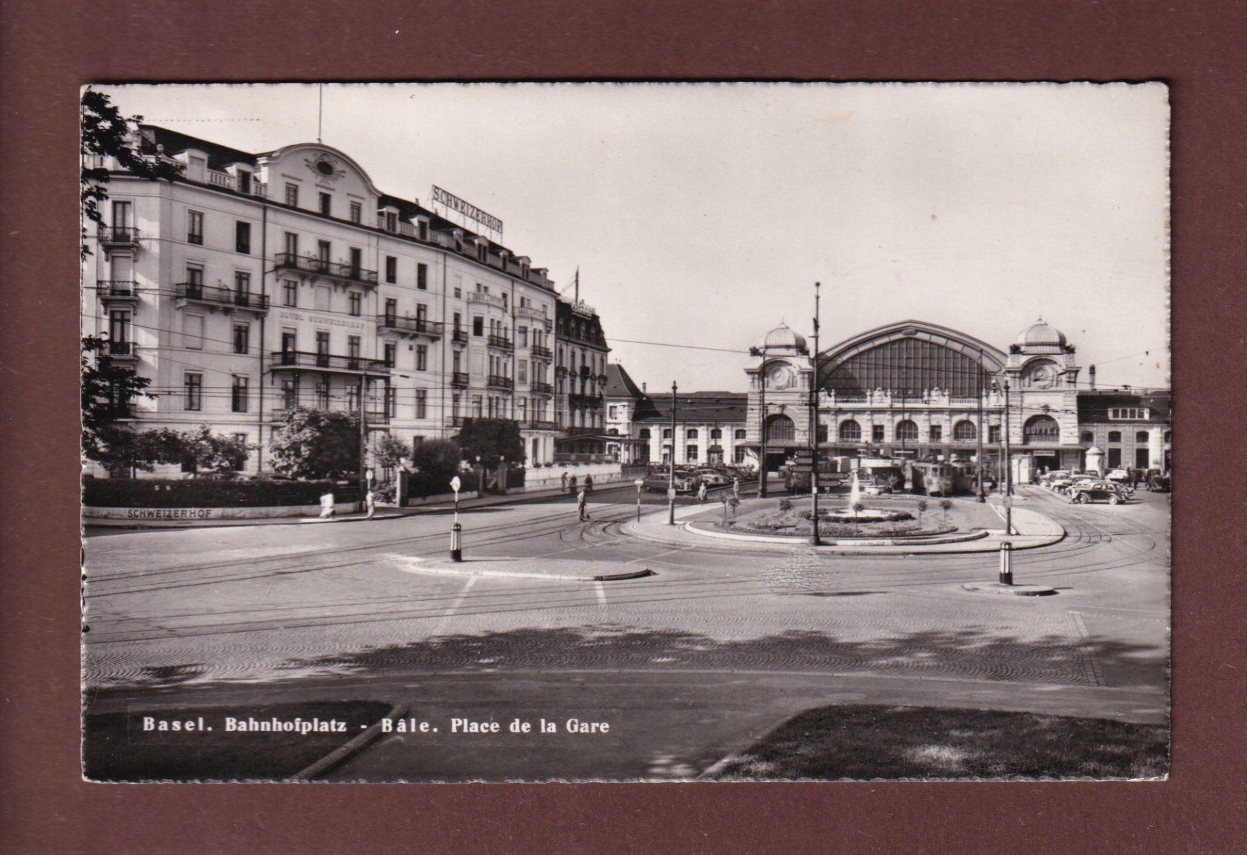 Cartoline postali: BASEL - Bahnhofplatz – Usato da Pully venduto da nicecards-shop