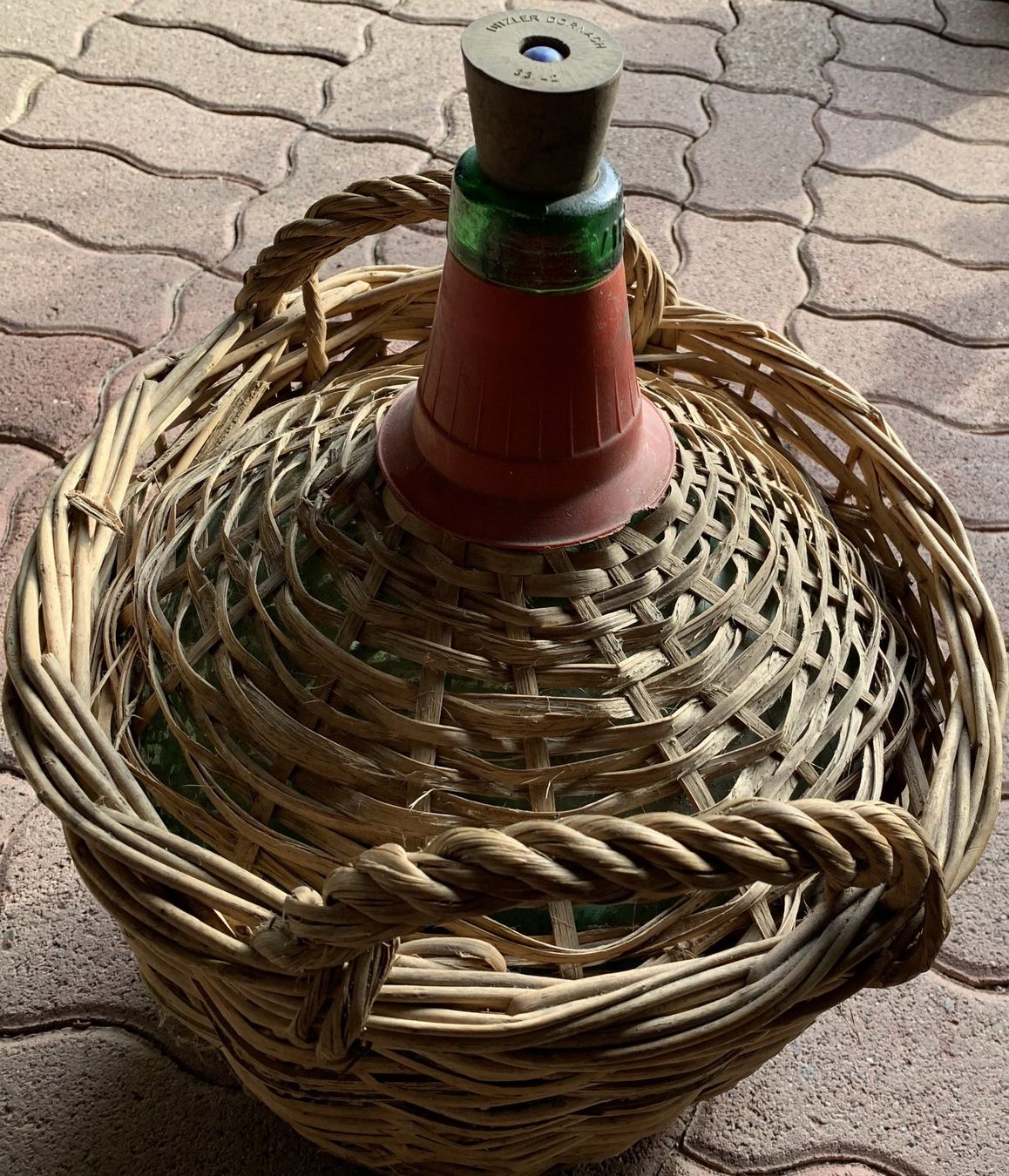 Bottiglie: Korbflasche - Glasballon mit Korbgeflecht – Usato da Birsfelden venduto da Emporio82 1