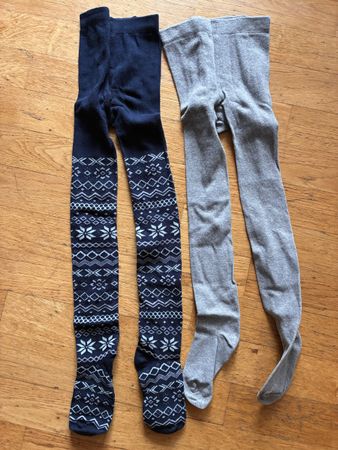 Zwei schöne Strumpfhosen Gr. 110/116, Neu