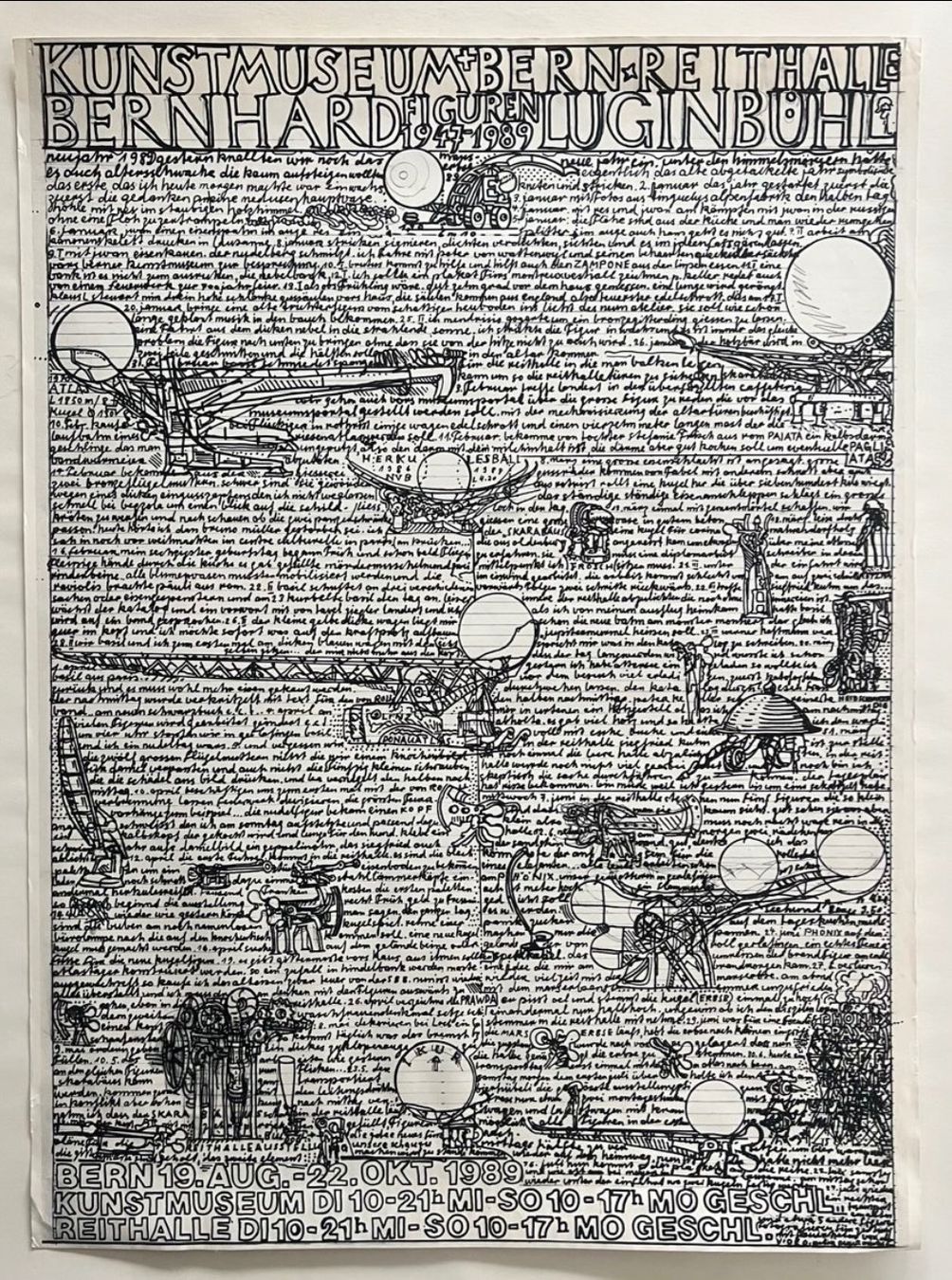 Arts picturaux & lithographies: Berhard Luginbühl, Siebdruck – D'occasion à Rain par Pic-Ass