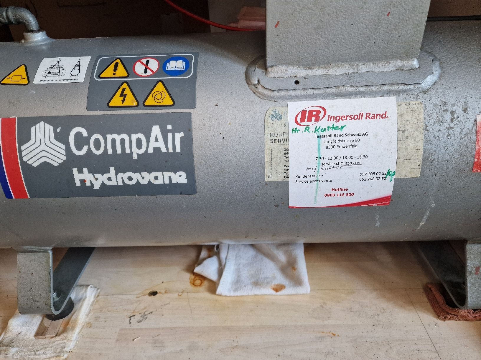 Compressori: CompAir Hydrovane Kompressor 502 – Difettoso da Hinwil venduto da strunning 1