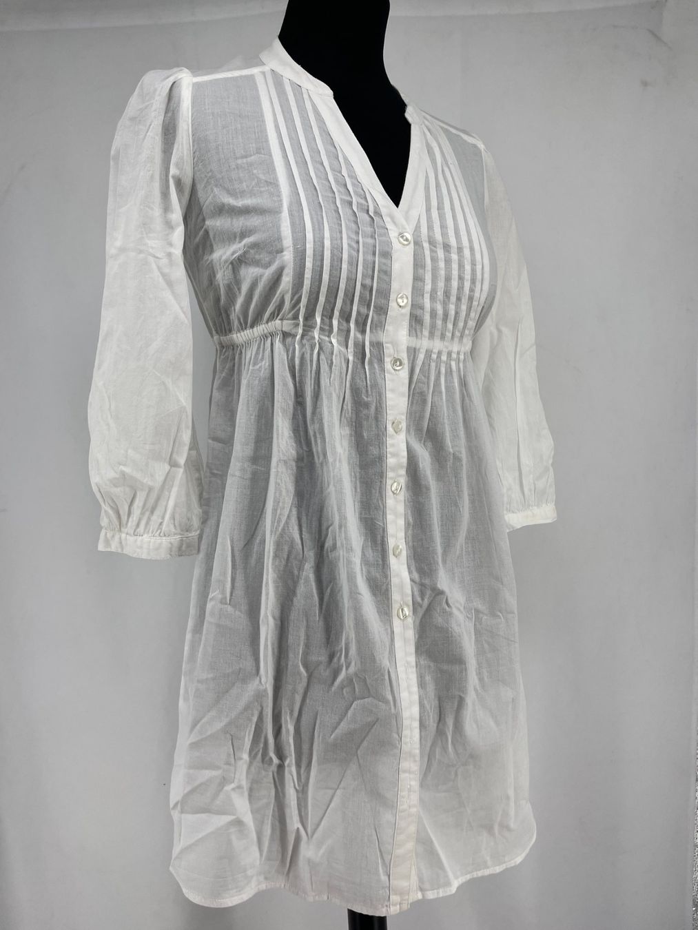 H&M Kleider: H&M Robe blanche – Gebraucht aus Lausanne von PlusValue_Lausanne
