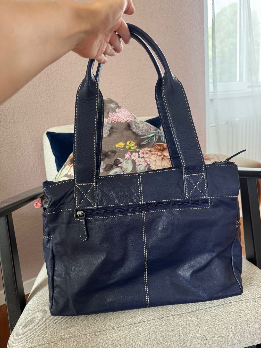 Borse da donna: Neue blaue Echtleder Tasche/Handtasche – Nuovo (secondo la descrizione) da Schüpbach venduto da 2ndHandRose 2