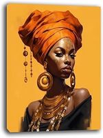Buntes Gemälde Afrikanische Frau