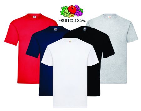5 Stk. Herren T-Shirts Fruit of the Loom Valueweight Gr.L