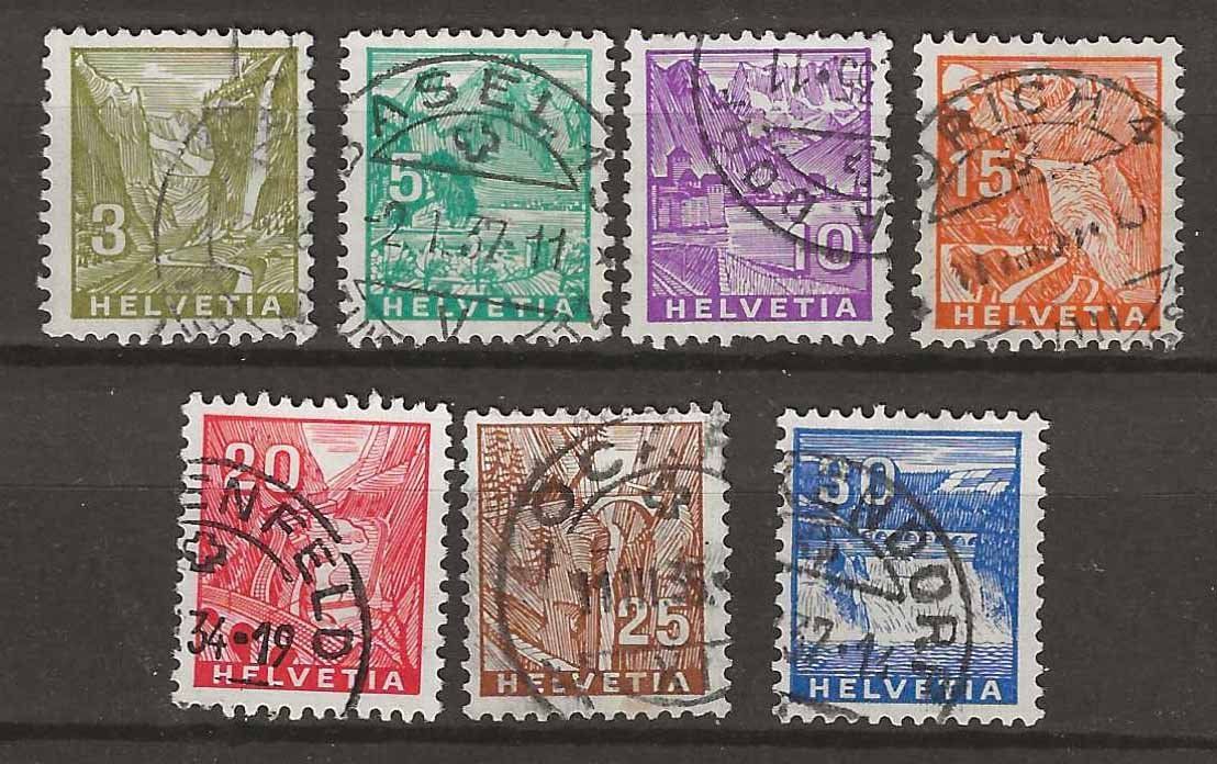 Tutti i francobolli: CH194 - Paysages 1934 obl. – Usato da Trélex venduto da Phil_Albert