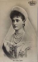 Vintage Fotokarte, Zarin Alexandra Feodorovna von Russland