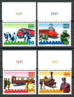 CH 1997, 150 Jahre Schweizer Bahnen, SBK 909-912**