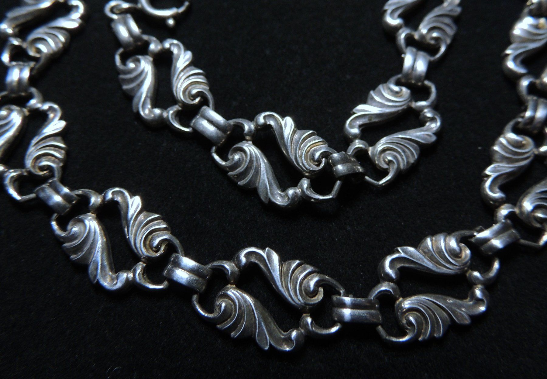 Catenine: Klassische Silber 800 Halskette Jugendstil – Usato da Waldenburg venduto da schaller707 2
