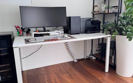 Schreibtisch 160 × 80 cm in Weiss  sehr guter Zustand