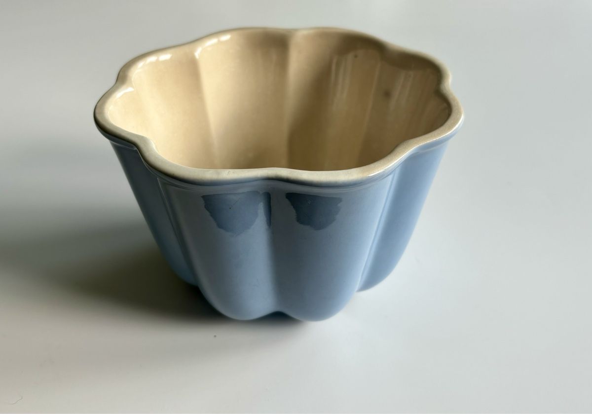 Rössler Schalen: Rössler Puddingform hellblau – Gebraucht aus Heiden von BillyS