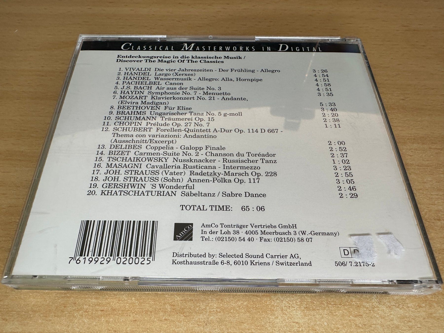 CDs: N2 Various – Classical Masterworks In Digital – Gebraucht aus Rikon im Tösstal von Alpenmutz 1