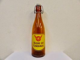 Bierflasche BIERE DU CARDINAL GLASHÜTTE ST. PREX 1962
