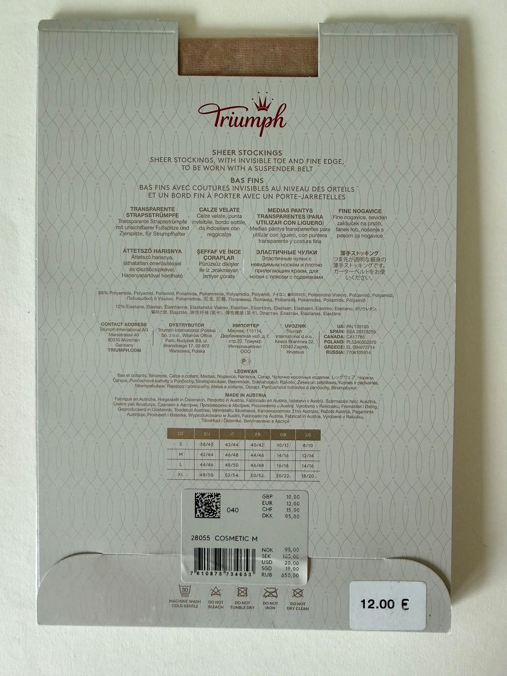 Calze & Collant: TRIUMPH, Strapsstrümpfe GLOSS 15, Grösse M, Farbe Hellbraun – Nuovo e nell'imballaggio originale da Rudolfstetten venduto da gst_g7xl 2