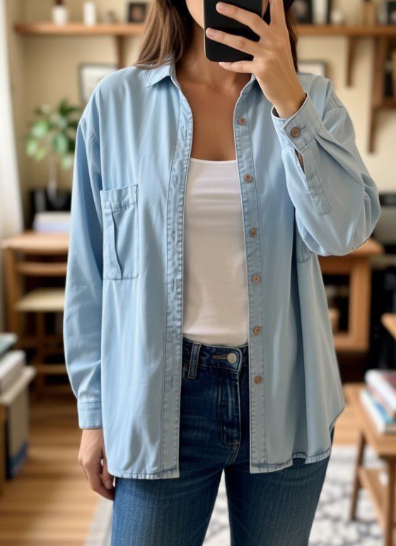 Zara Chemisiers: Chemise style jean – D'occasion à Chancy par Sooeg_01