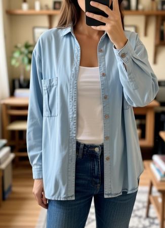 Chemise style jean