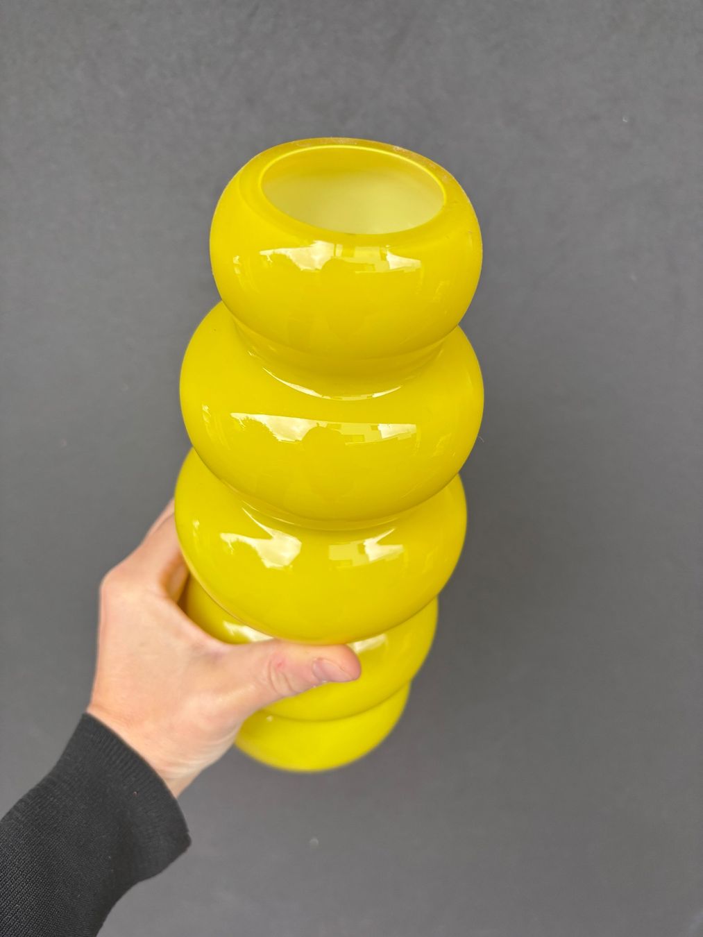 Ikea Vasi & Recipienti: Vintage IKEA Vase, yellow glass – Usato da Steinhausen venduto da ChromeVintage 2