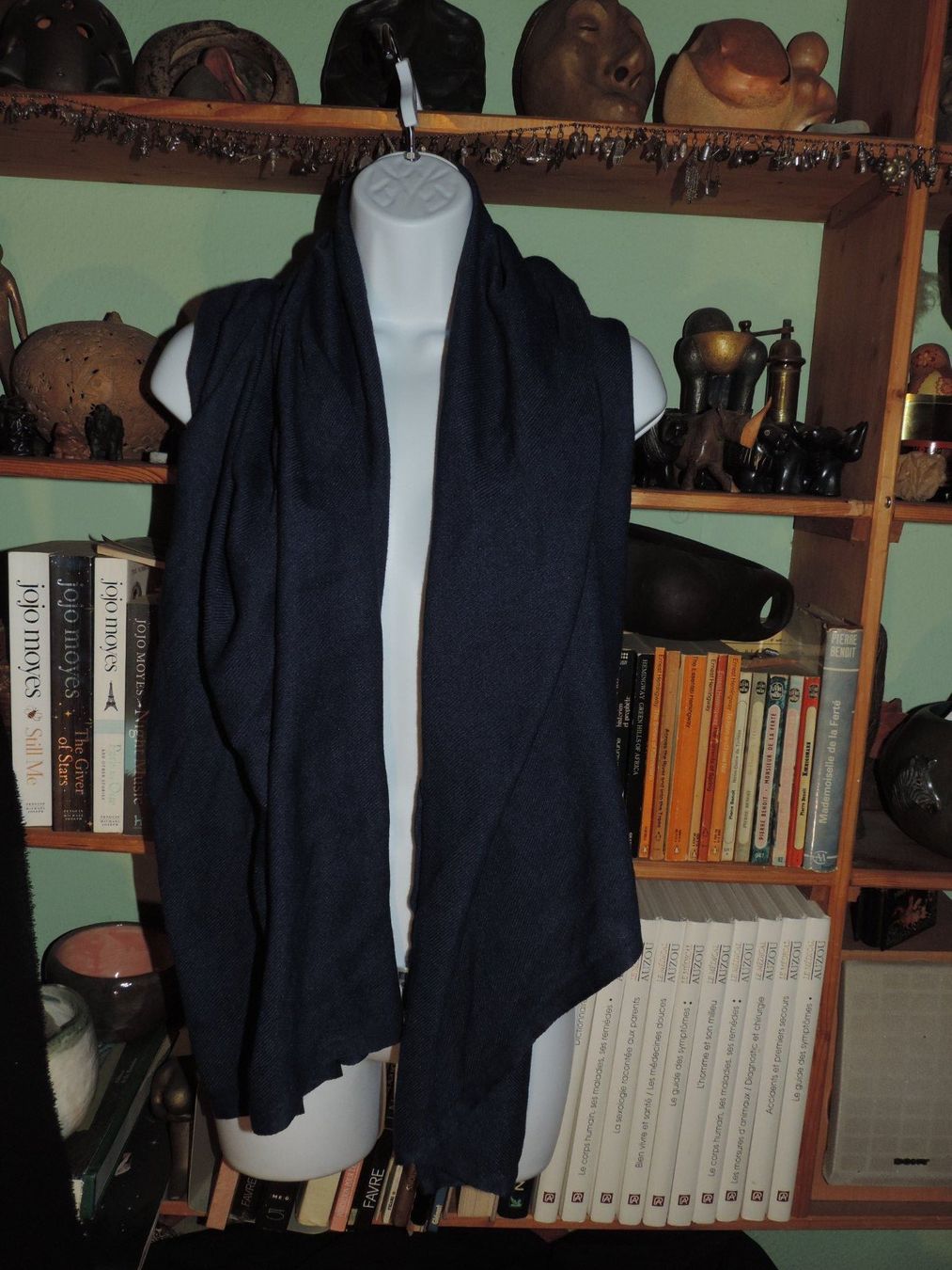 Foulard & Sciarpe: pashmina large bleu marine – Usato da Genève venduto da Axelle333 8