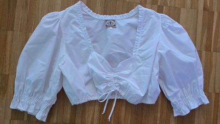 NEU TURI LANDHAUS DIRNDL Bluse weiss Grösse 42/44