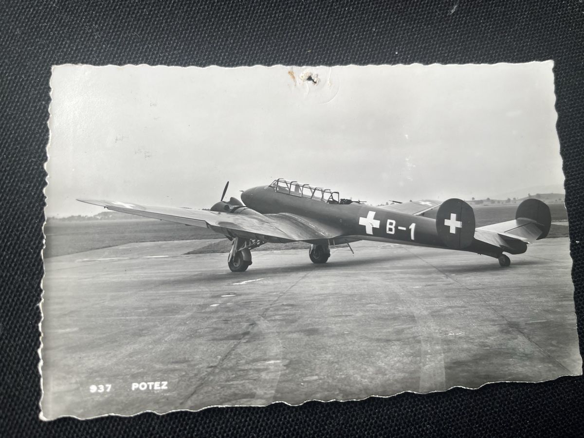 Cartoline postali: AK Schweizer Armeeflugzeug Potez 1920er – Usato da Romanshorn venduto da Apfelschuss