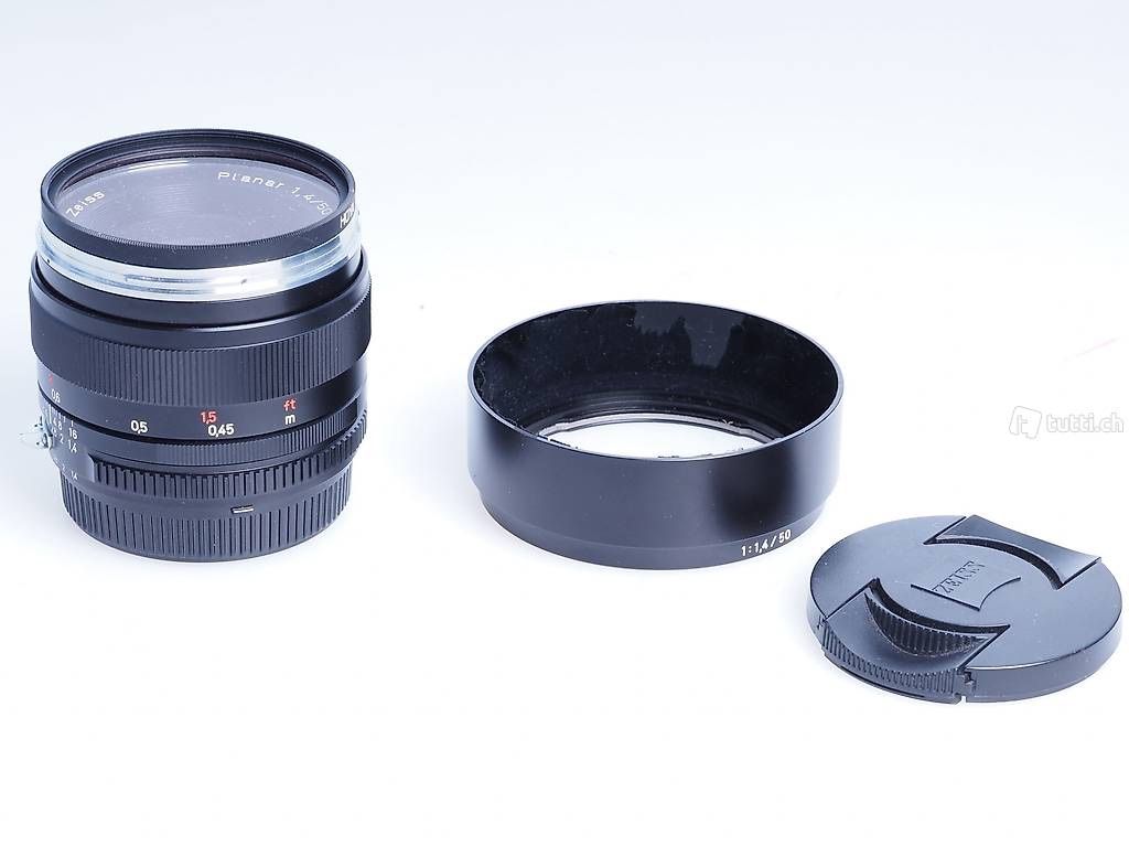 Zeiss Obiettivi: Zeiss Planar 50mm F/1.4 - Per Nikon – Usato da Bellinzona venduto da CarpiFotoSA