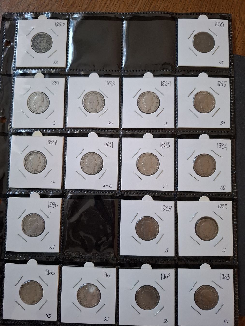 Tutti le monete: 20 Rappen Sammlung nr.47 – Usato da Hunzenschwil venduto da Hardrock6