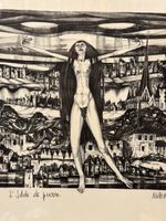 🔥Bosson, Netton 1927-1991 L'Idole de pierre Lithographie