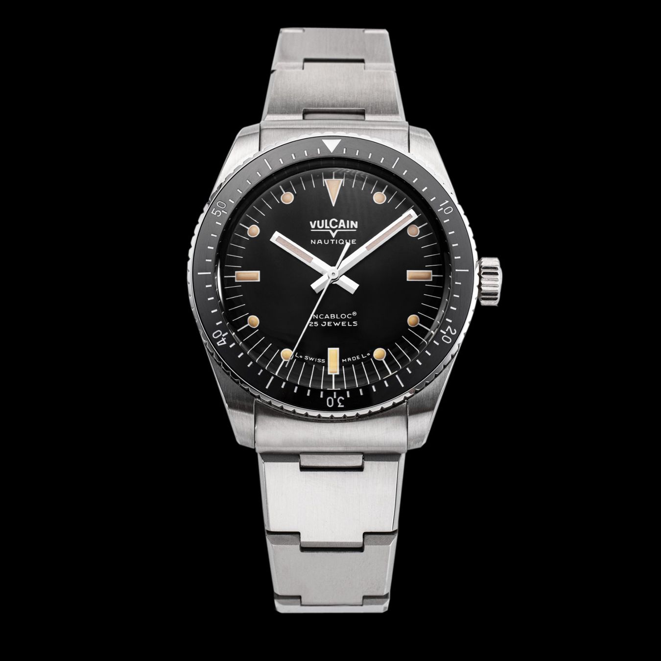 Vulcain Orologi: Vulcain Skindiver Nautique Black – Nuovo e nell'imballaggio originale da Carouge GE venduto da Watchaser