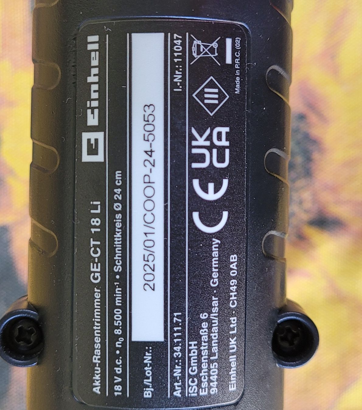 Einhell Tutte le macchine: Einhell Akku Trimmer – Usato da Zuchwil venduto da PAn77 2
