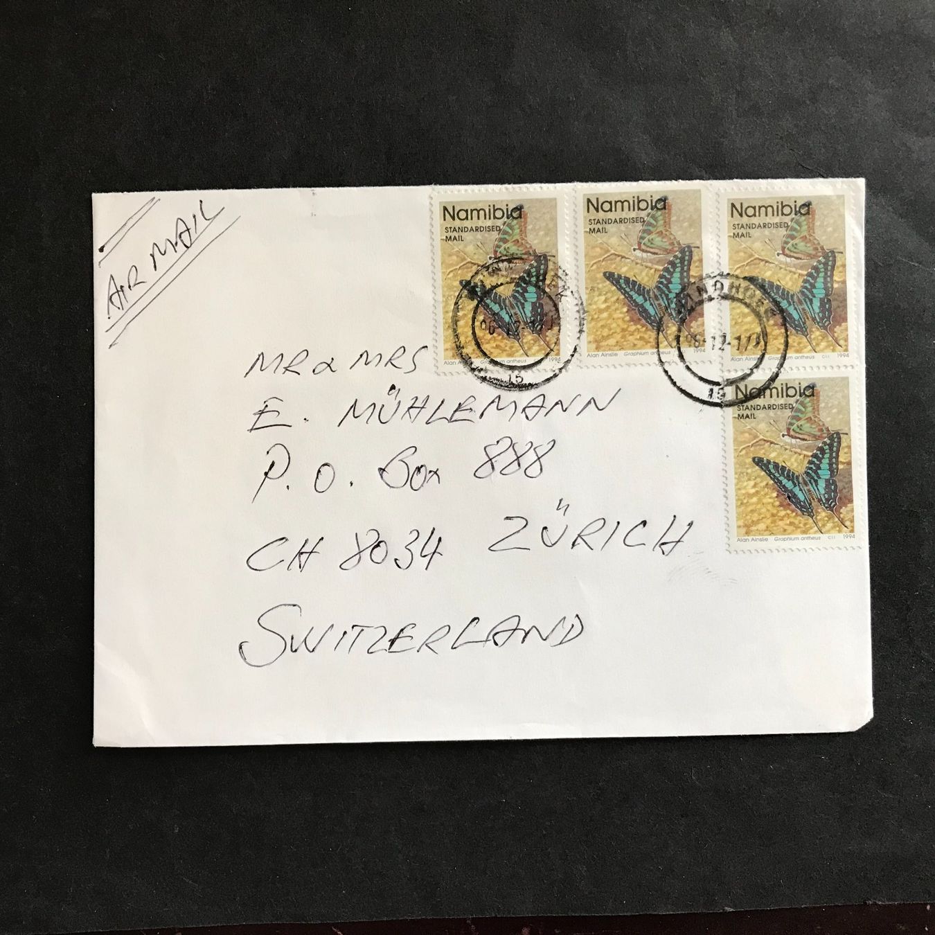 Alle Briefmarken: NAMIBIA, 6 Briefe – Gebraucht aus Uitikon Waldegg von Gooddeal05 1
