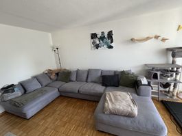 Grosses U-Form Sofa / Wohnlandschaft grau – sehr bequem