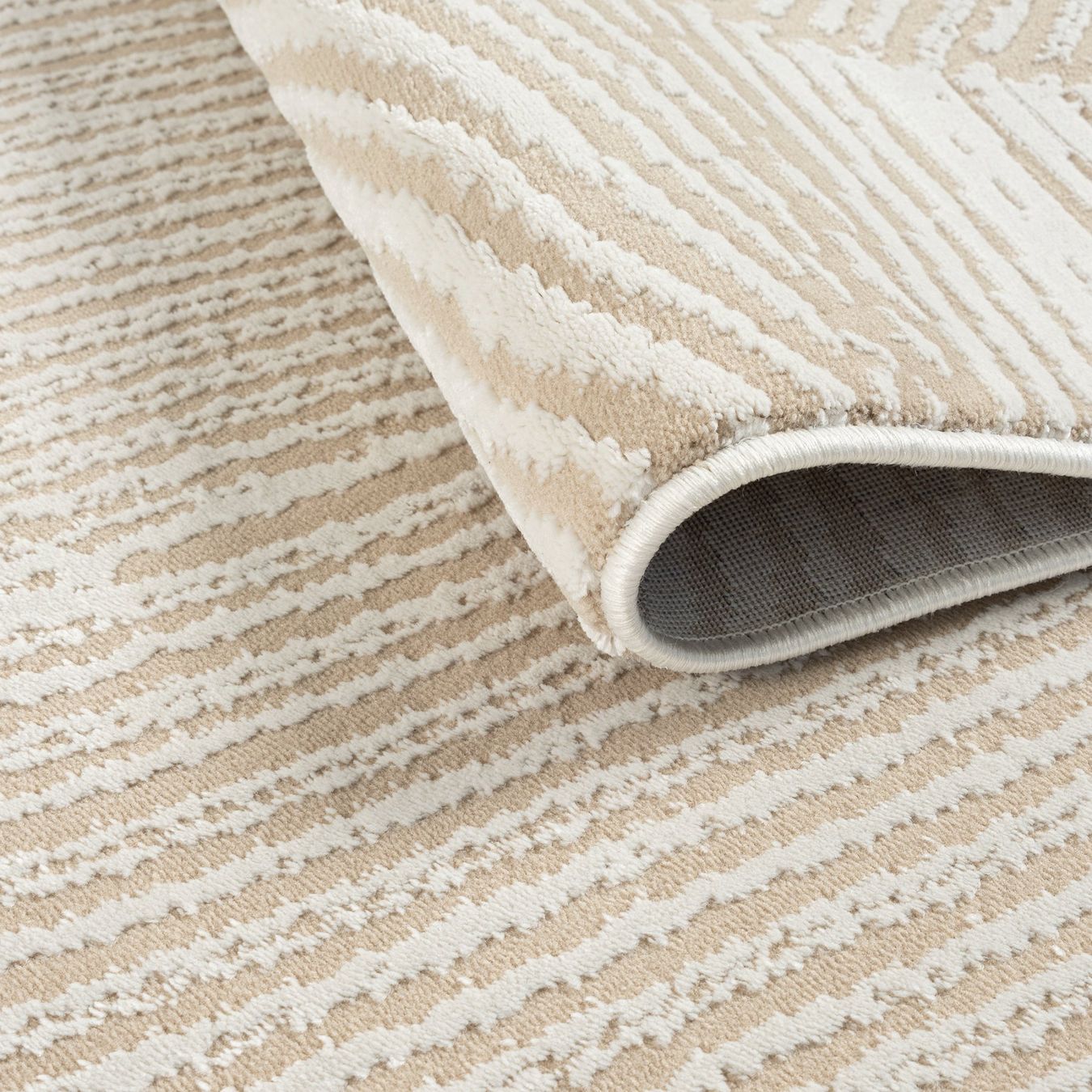 Tappeti: Moderner Teppich, abstraktes Muster, beige, 160x220cm – Nuovo e nell'imballaggio originale da Reinach AG venduto da carpethouse 4