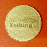 Tokken Sonntags Zeitung Jeton