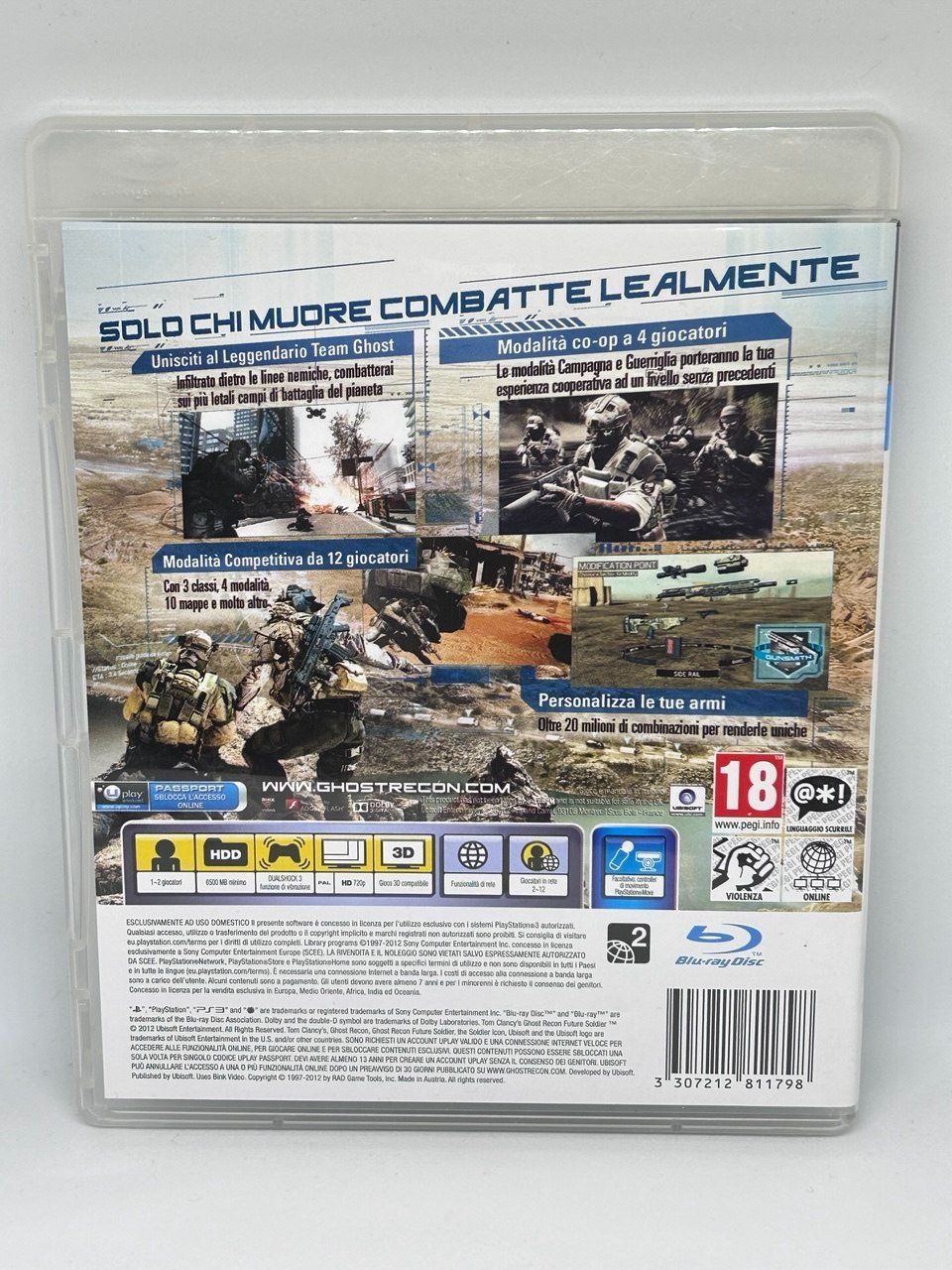 Sony Giochi: Tom Clancy's Ghost Recon: Future Soldier per PlayStation 3 – Usato da Giubiasco venduto da LorisVale 1